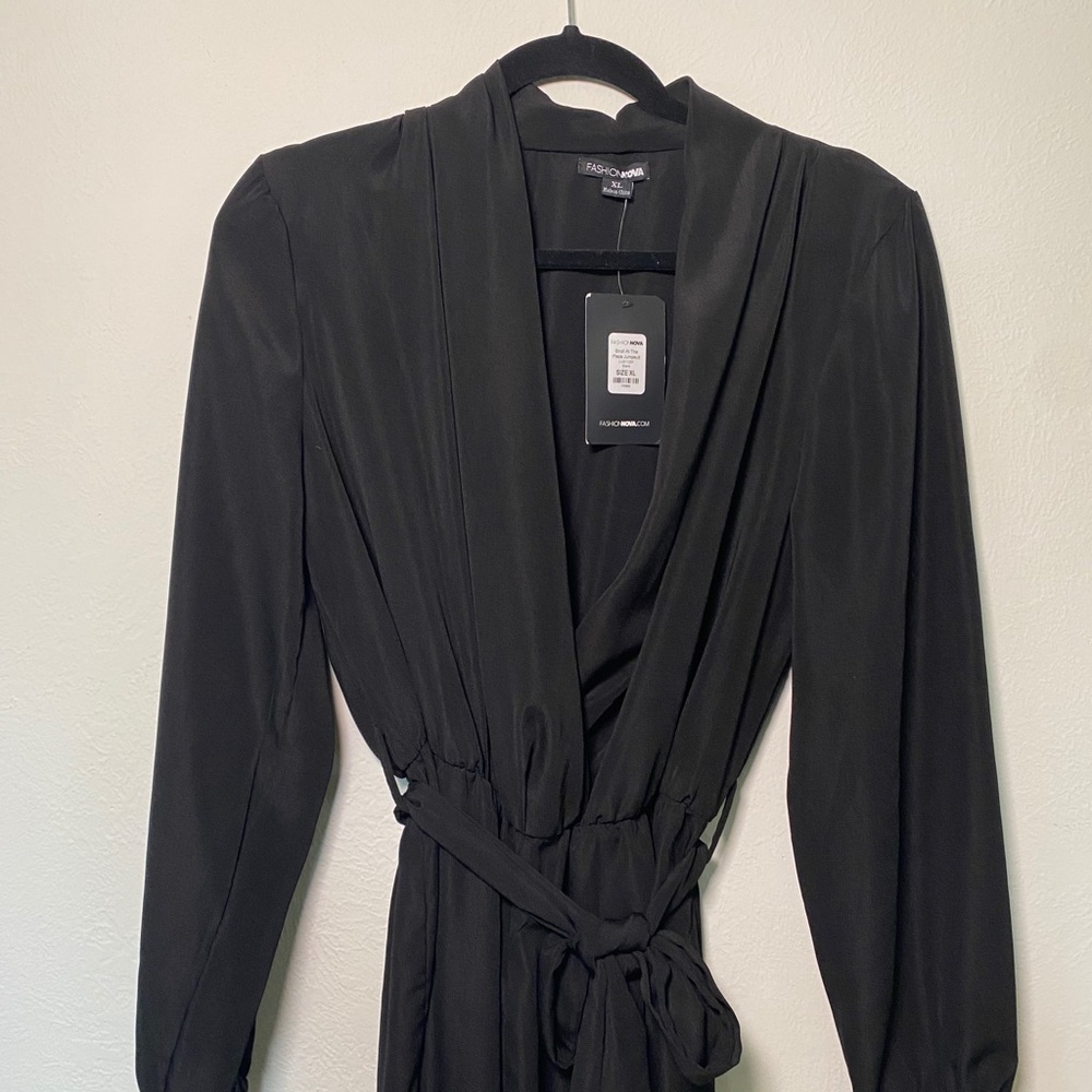 NWT Fashion Nova L/S Black Jumpsuit - Picture 8 of 14